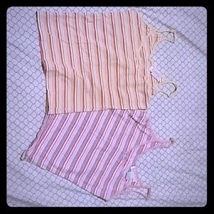 🌟Bundle alert🌟set of two striped v-neck cami(s)